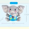 Baby Toy Musical Light-Up Plush Elephant for Girls Boys 6-12 Months 1-2 Years Gray