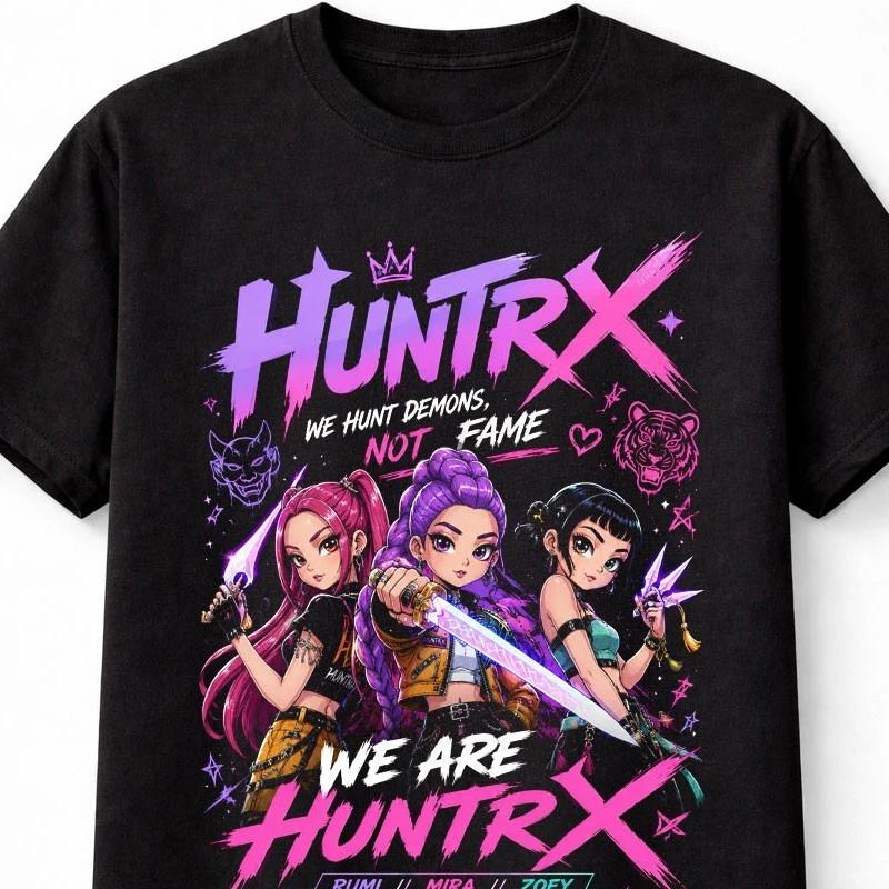 Huntrx Anime KPop Demon Hunters Graphic Unisex TShirt S