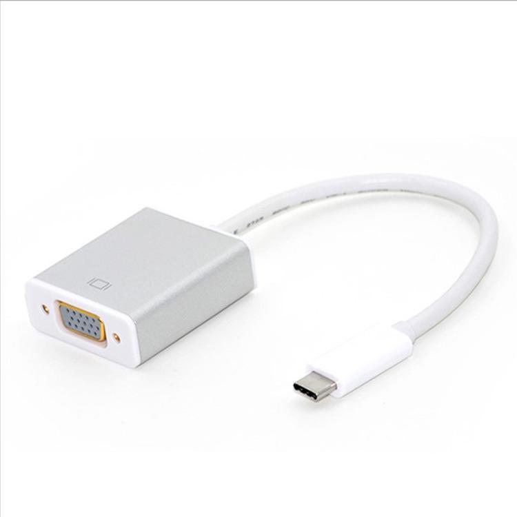 Type-C to VGA and HDMI High-Definition Conversion Cable, 25cm