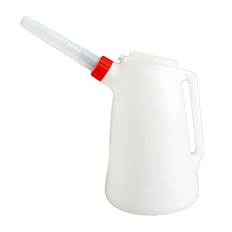 Practical Oil Pot 2/3/4 Liter Oil Measuring Jug for W/ Long Spout High Density Graduated Measuring Container for Motorcy