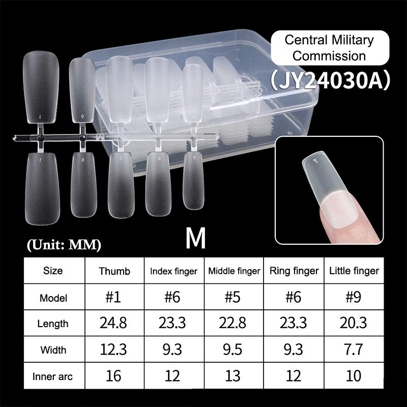 100Pcs Short Matte False Nails Full Cover Coffin Square Almond Press On False Nails Soft Gel Nail Tips Manicure Extension Tools