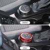 Red 4WD Four-wheel Drive Knob Ring Trim Cover for Ford Bronco  Aluminum Alloy