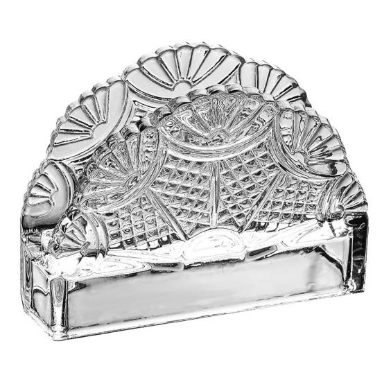 Tissue Holder, Crystal Glass Modern Style, Durable Scratch-Resistant Organizer, Dispenser for Restaurant Napkins Business