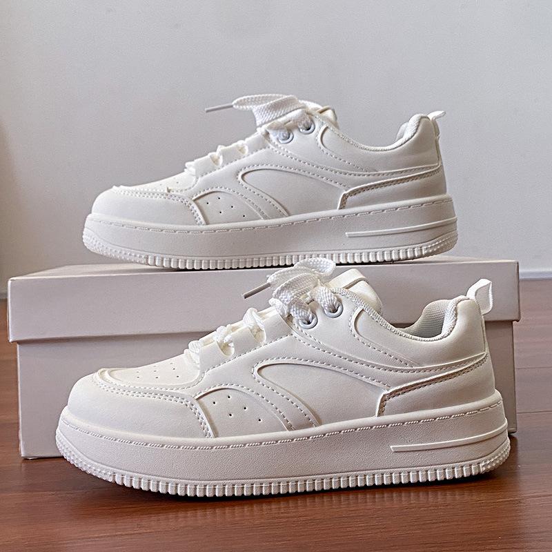 Female Hot Selling White Shoes Women's Versatile Japanese Thick Autumn New Style Board Shoes Are Trendy and Casual