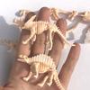 6pcs Dinosaur Skeleton Model Archaeological Excavation Dinosaur Simulation Tyrannosaurus Rex Stegosaur Triceratops Dinosaur