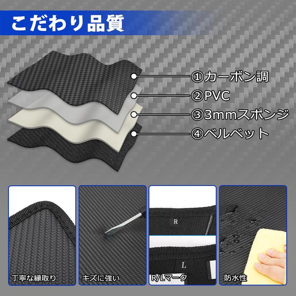 Corporate SUNVIC Every Wagon DA17V Kick Guard Mat for Wheel DR17W Foot Scratch Prevention Scratch Custom Easy Interior Left and Right Set "Domestic