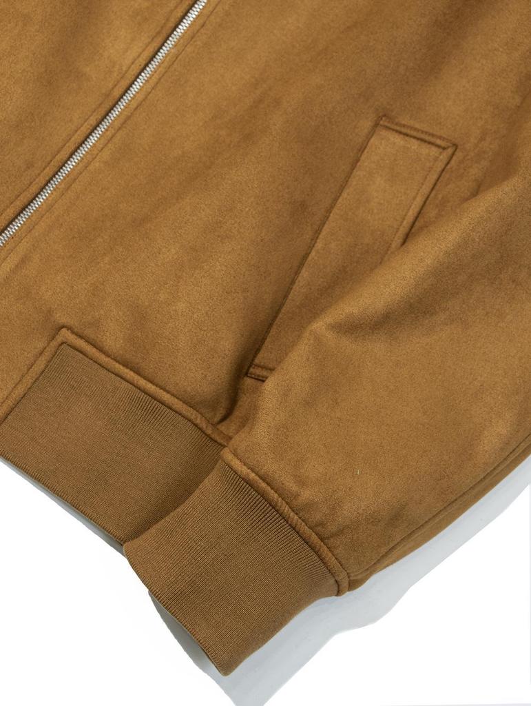 Włoski Luksus! Męska kurtka z prawdziwego zamszu ze stójką - Odporny na zagniecenia aksamitny płaszcz