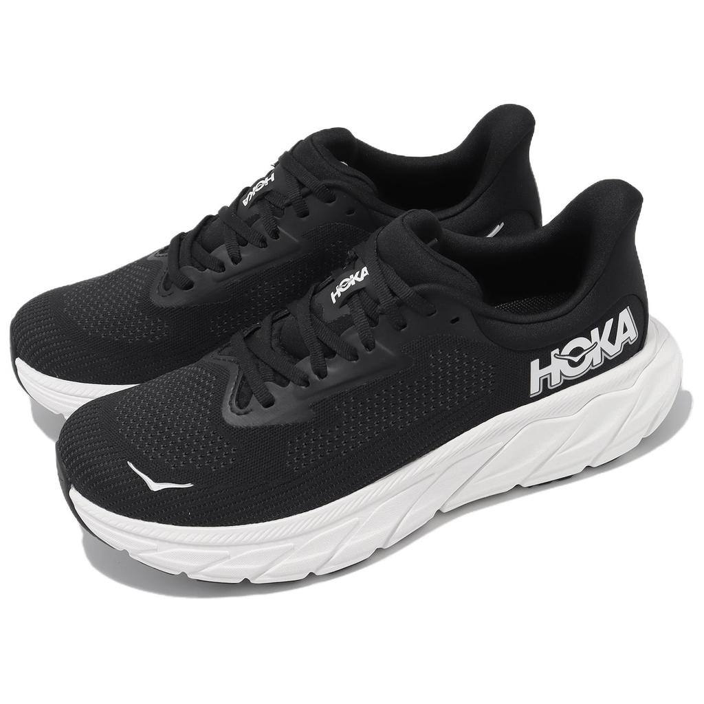 HOKA  Arahi 7 Wide Black White Women Sneakers 1147890-BWHT