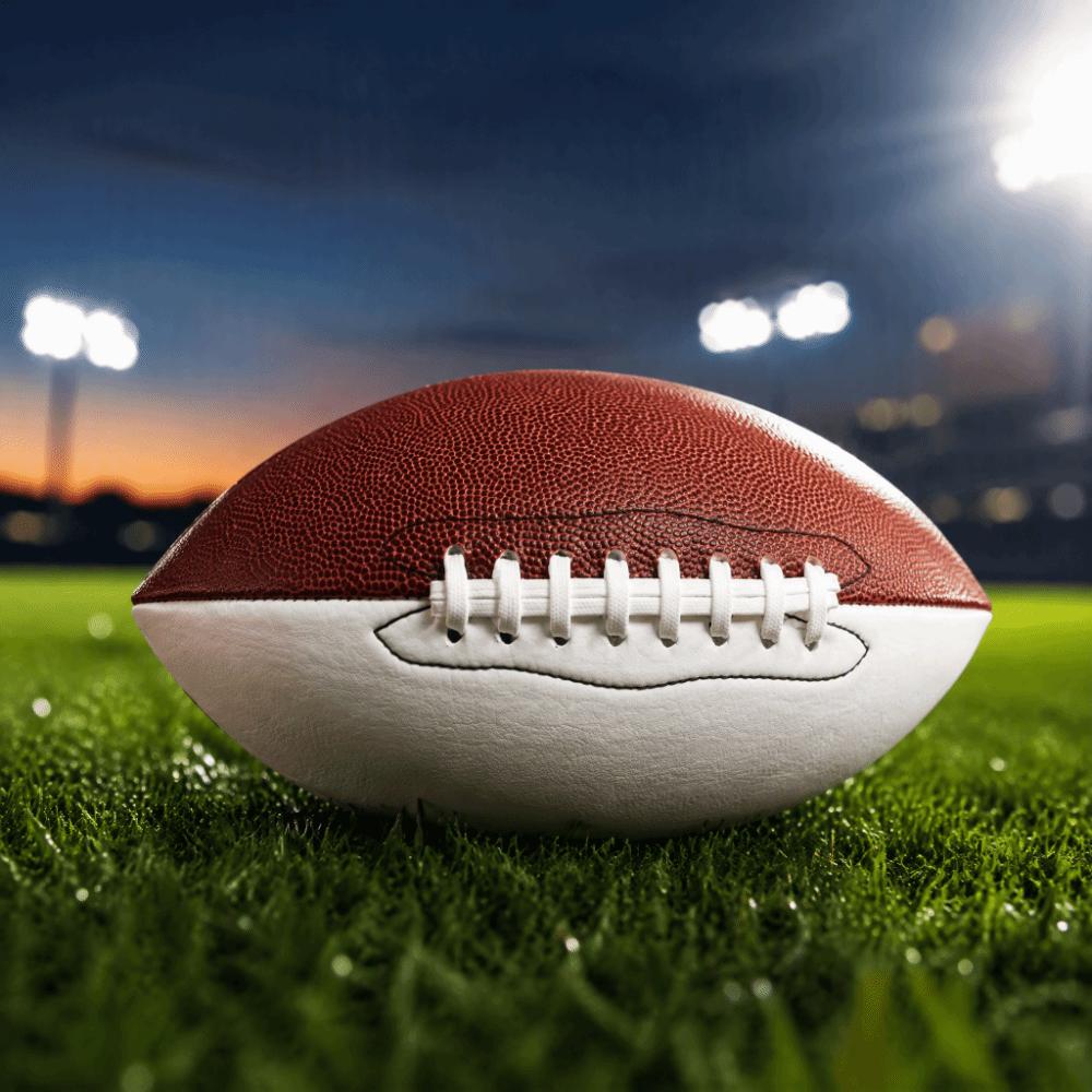 Oval American Football Brown and White Training Football Durable Sports Football  Recreational Play