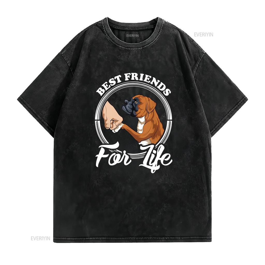 Funny Boxer Dog T Shirt Lover vintage Washed Comfortable Stretched Soft streetwear Stylish Top For Everyday Wear Slightly