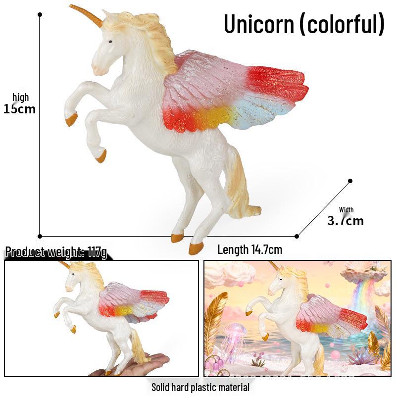 Mysterious Elf Pegasus Mythical Beast Model - Home Decoration Ornament & Gift