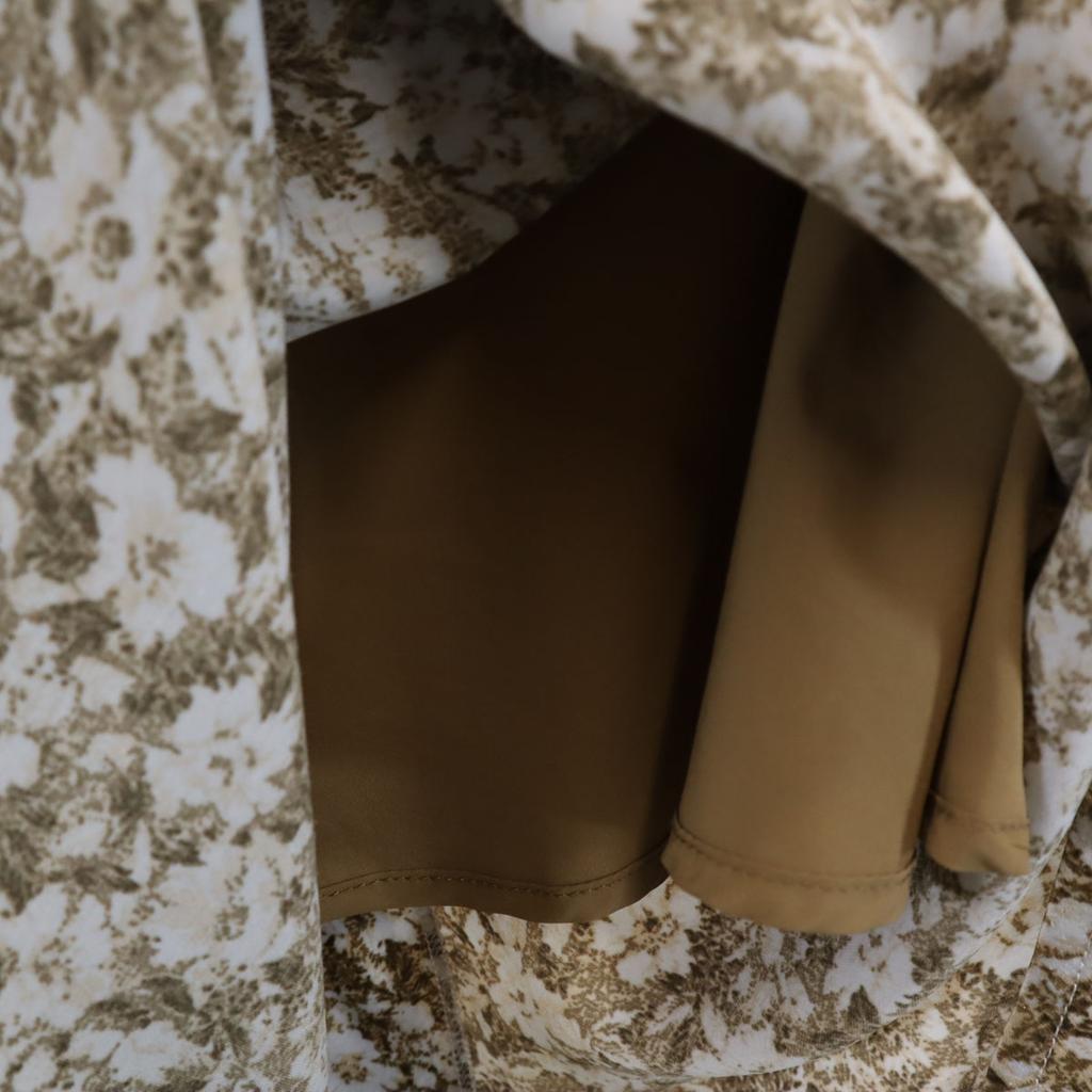 SNIDEL Variety Print Maxi Length Narrow Skirt 1 Beige Women Used