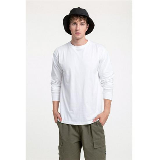 

Распродажа 250 г/м² Чистый хлопок Свободный крой Манжеты в рубчик Футболка с длинным рукавом M