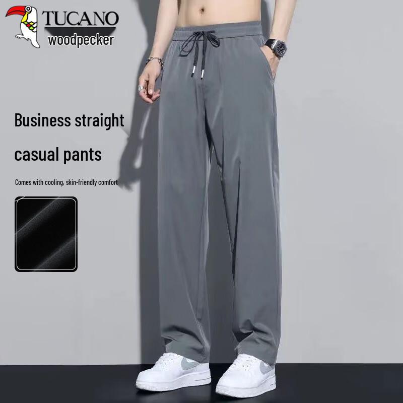 

TUCANO Men s Summer Elastic Straight-Fit Casual Pants 2XL