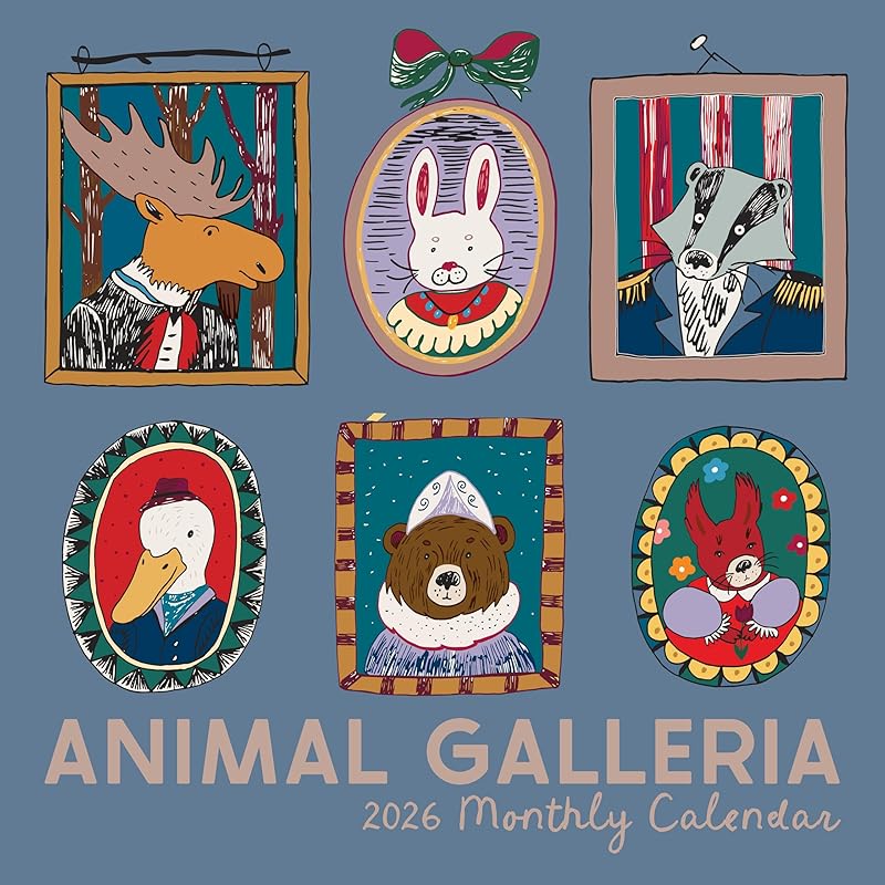 Herbal Apothecary 2026 Calendar | 2026 Wall Calendar | Monthly Planner | Planner 2026-2027 | Marble City Press | 12” x 24” | Sustainable | Animal Galleria