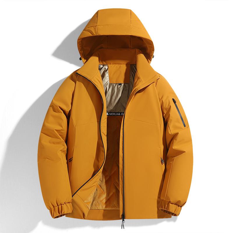 Outdoor Thickened Graphene Cotton Coat for Men and Women In Autumn and Winter Couple Down Cotton Coat Outdoor Windproof and Warm