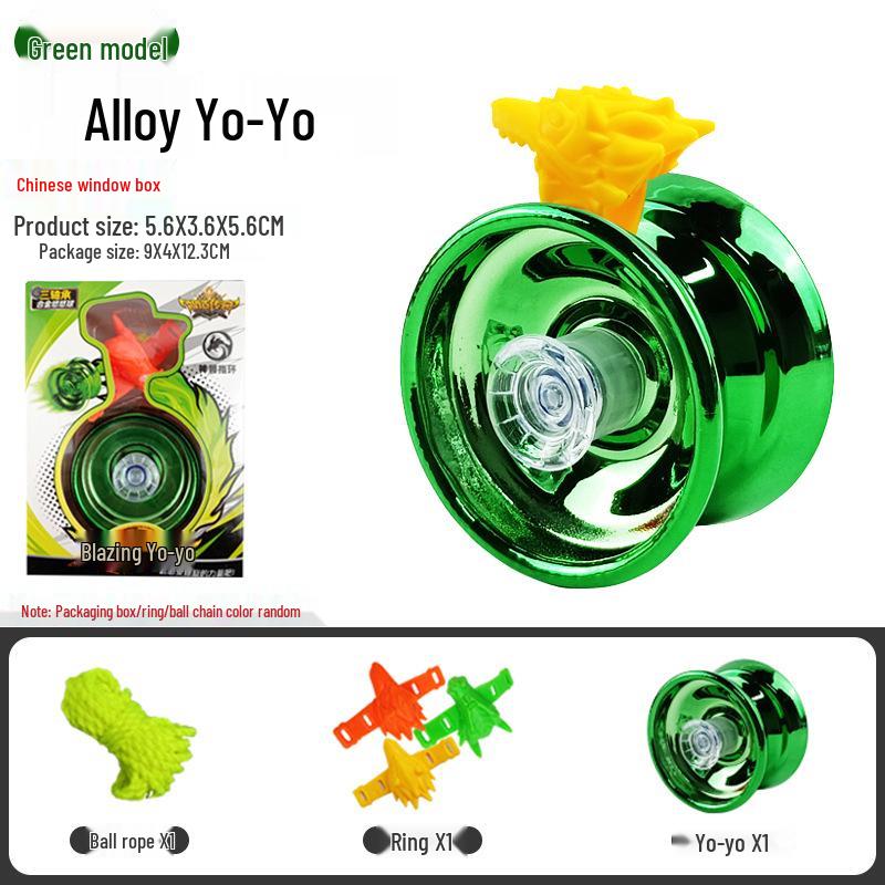 Free Shipping Alloy Yo-Yo: Luminous Competition & Sleep-Supporting Toy for Kids