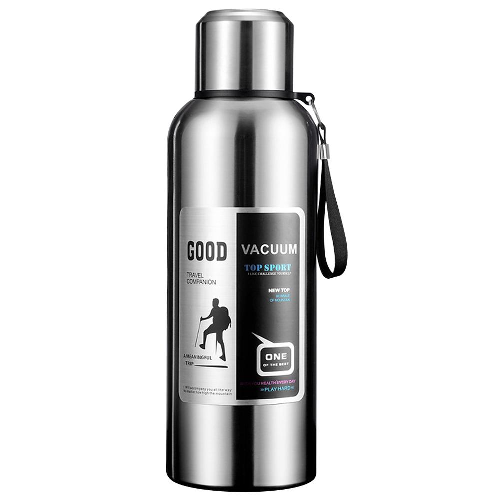 Termal Matara Büyük Kapasiteli Taşınabilir Yalıtımlı Termos Paslanmaz Çelik Vakumlu Çift Duvarlı İzolasyonlu Bardak Outdoor Sporlar İçin