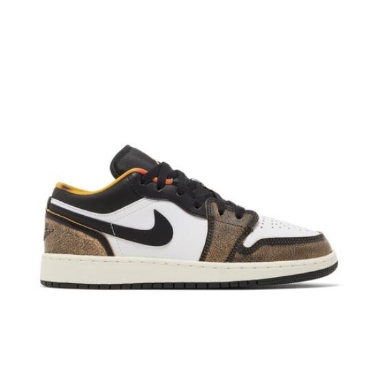 Air Jordan 1 Low SE GS Wear Away Tan Retro Sneakers DQ8421-001
