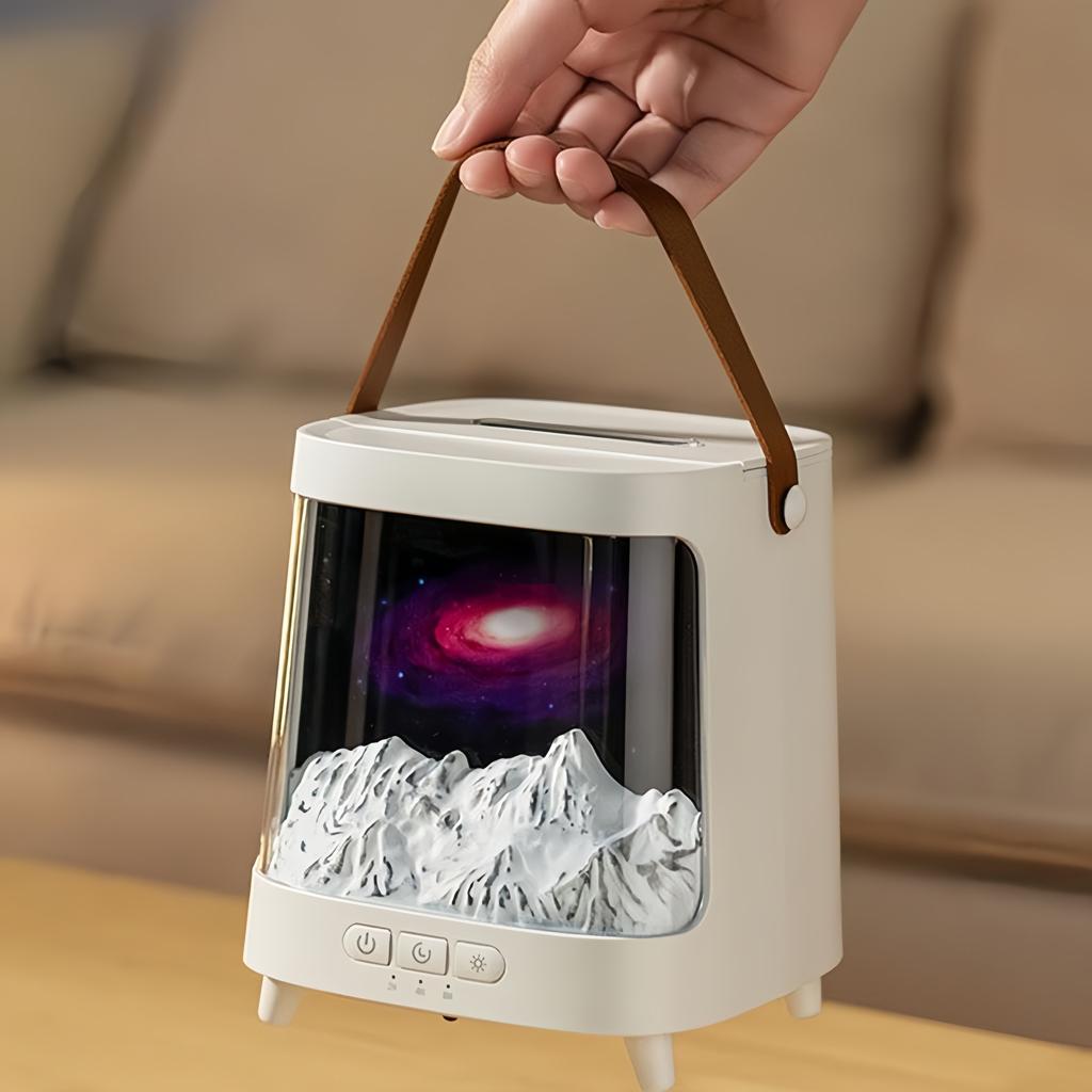 200ML Flame Essential Oil Mist Diffuser Aromatherapy Humidifiers with 7 LED Color Light Timer & Remote Control, for Bedroom
