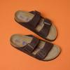 Klapki damskie Birkenstock Arizona Soft Footbed Oiled Leather brązowe narrow wąskie (452763) 35.0