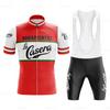 Men Set Retro Short Sleeve  Bike Clothing Bicycle Red Clothing Summer Sportswear Bib Shorts Triathlon 2026 Summer Breathable Cycling Suit Set