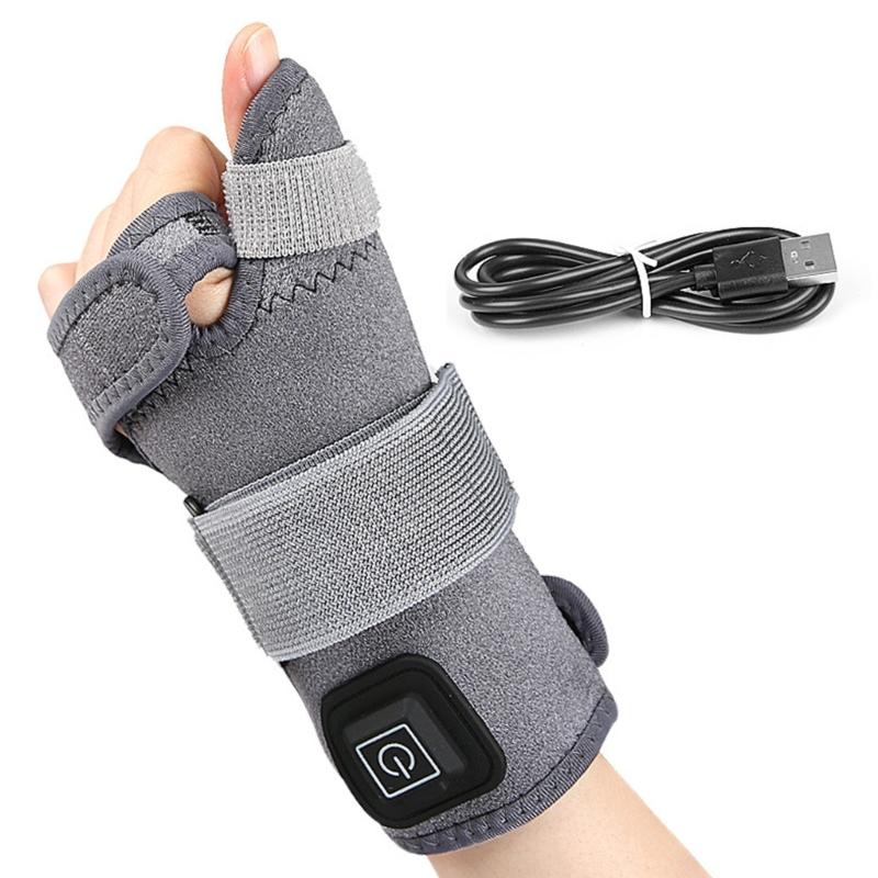 

Adjustable Thermals Wrist Sleeve Crystal Fleece Material Reusable Compression Support For Daily Activities серый