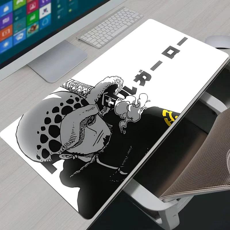 Gaming Mouse Pad Gamer Home Computer HD Mousepad Keyboard Pad Carpet NonSlip One Piece Trafalgar D Water Law Office Mouse Mats