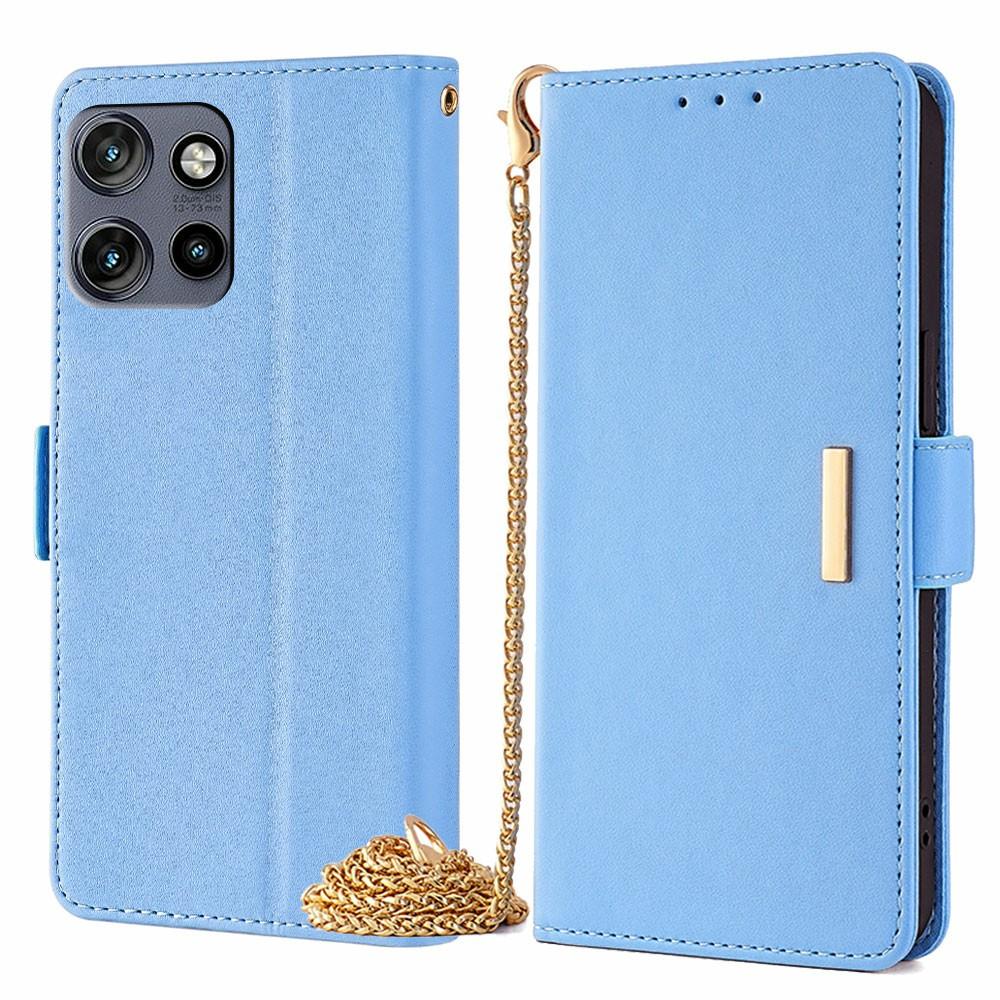 Phone Case For Motorola Edge 50 Neo 5G/Moto S50 5G/ThinkPhone 25 PU Leather Wallet Stand Cover with Crossbody Shoulder Strap