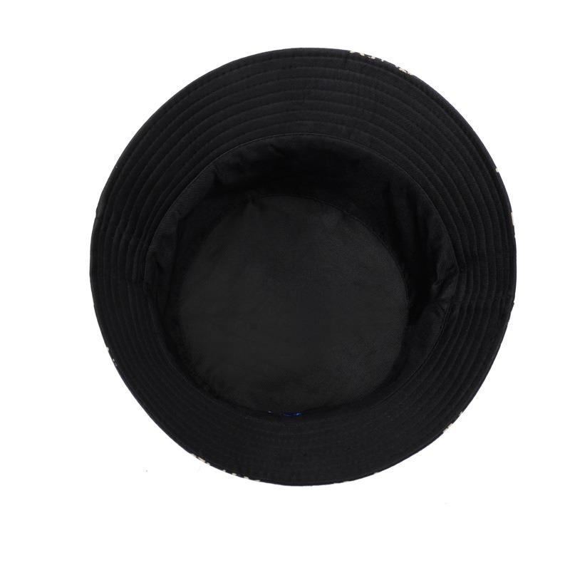 New embroidered letter basin hat men and women outdoor leisure sunscreen sunshade fashion versatile travel bucket hat
