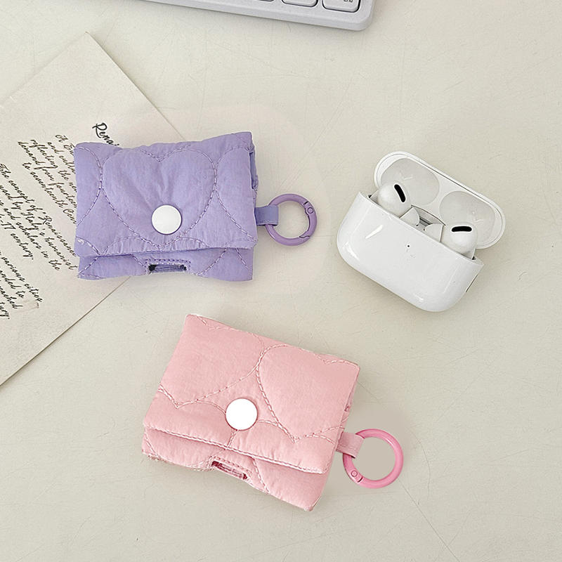 Cute Bluetooth Headphone Case for AirPods Headphone Storage Protective Soft Case Travel Organizer for Wireless Earbuds AirPods