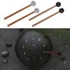 1Pair Steel Tongue Drum Mallet Glockenspiel Drum Stick Rubber Drumsticks with Wood Handle Percussion Instrument Parts