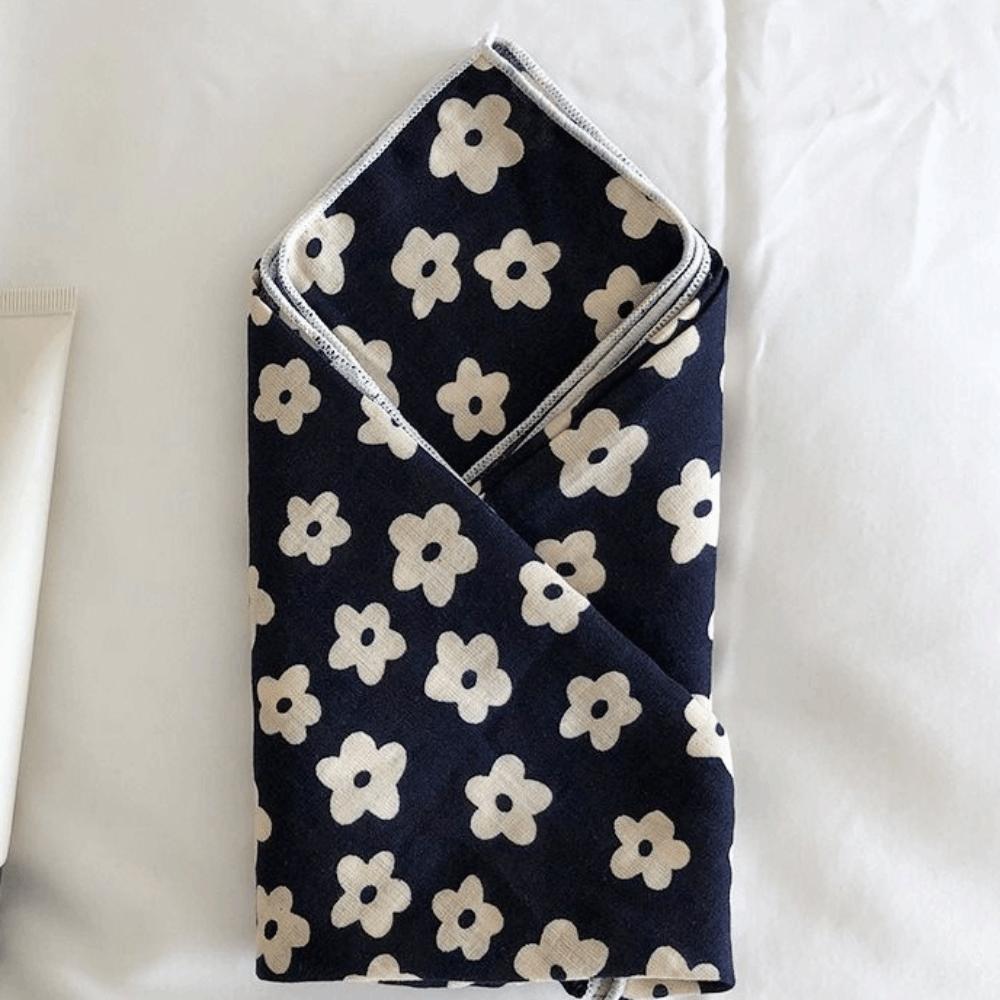 Wraps Female Shawl Cotton Linen Small Square Scarf Printed Scarf Korean Style Scarves Silk Scarf