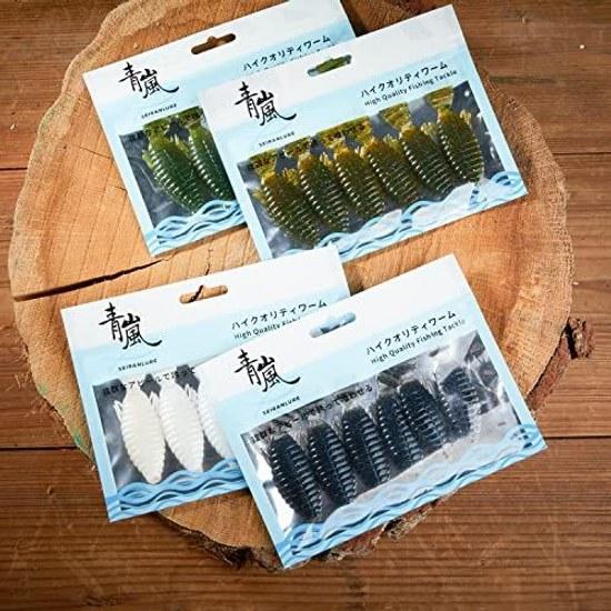 Aoi Arashi Lure Bass Worm Soft Bait 3 inches 7g 3.8 14g Fishing Flat