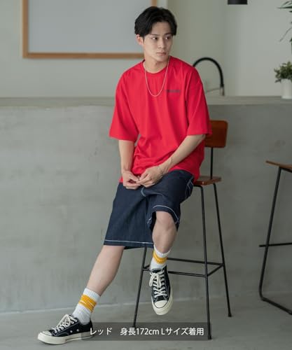 IMPROMES Casual SIDEWAYSTANCE Moment Girl Short Sleeve T-Shirt, Men's, Red