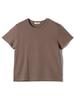 SHIPS for Women Organic Cotton Smooth Cut and Sew One 312370006 T-Shirt, Brown, Size,