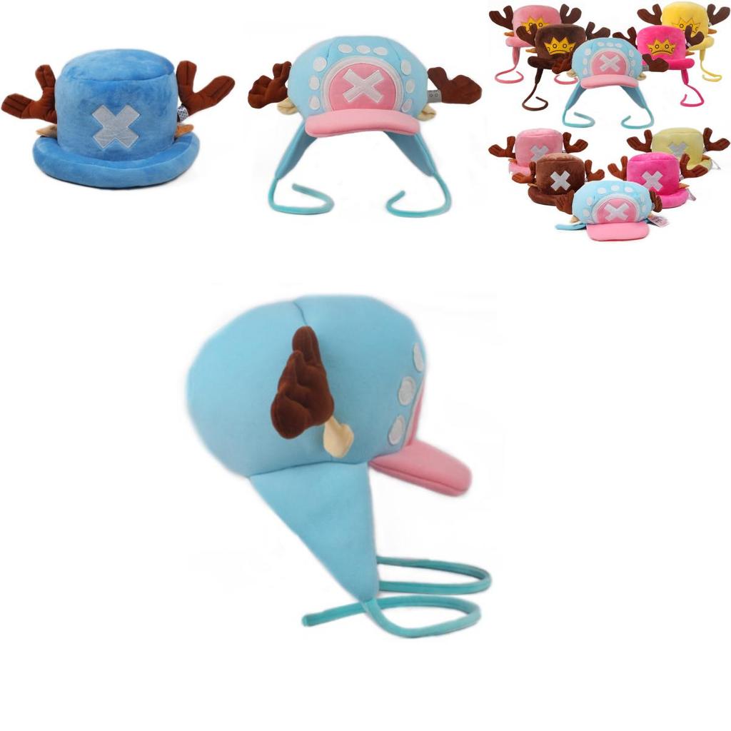 Anime One Piece Chopper Pluszowy Kapelusz Rybaka Miękki i Uroczy Dodatek Odzieżowy