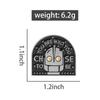 Punk Cartoon Roboter Emaille Brosche Kreativer Buchstaben Revers Anstecknadel Abzeichen Rucksack Kleidung Schmuck Geschenk für Kinder Freunde