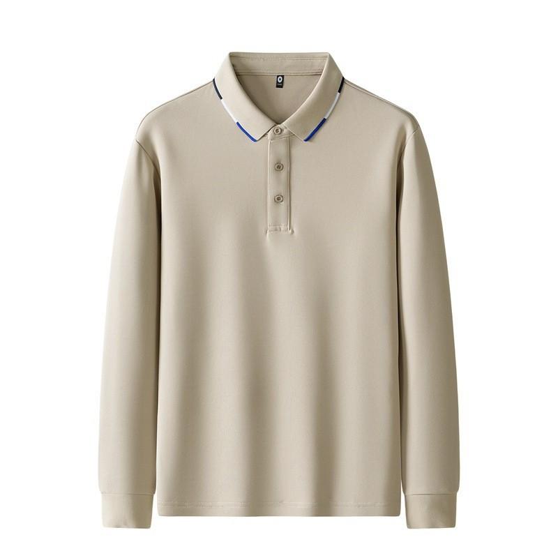 Men's Long Sleeve Polo Shirts Button Casual Work Pullover Shirts Moisture Wicking Lightweight Golf Shirts Regular-Fit Collared Tee Shirt for Men