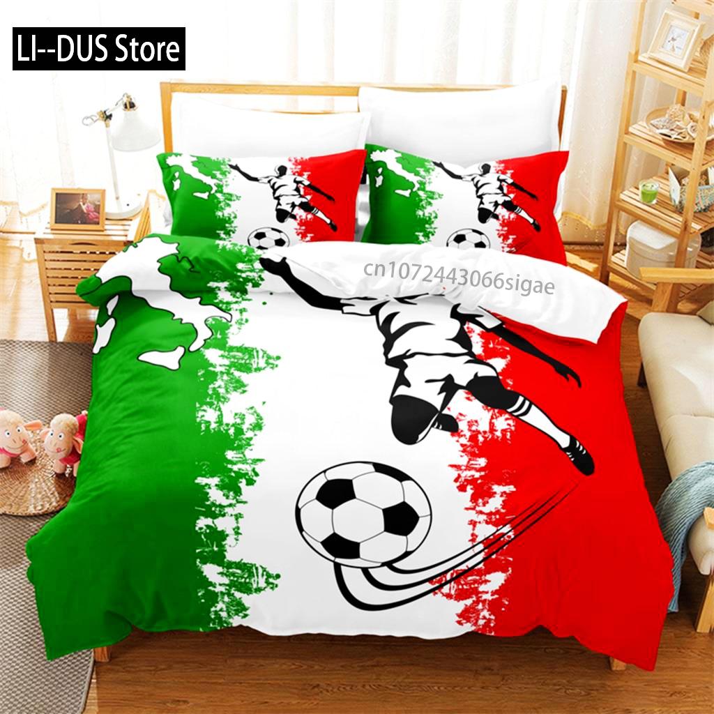 

Comforter Soccer And Rugby Bedding Set 3D Bedding Digital Printing Queen Size Bedding Set Fashion Design Comforter (quilt)-EU Single(135*200cm)3pcs
