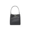 New COACH Charlie Leather Bucket Bag, Shoulder Bag, Crossbody Bag, Handbag Medium Size Women's Black 55200-GDBLK