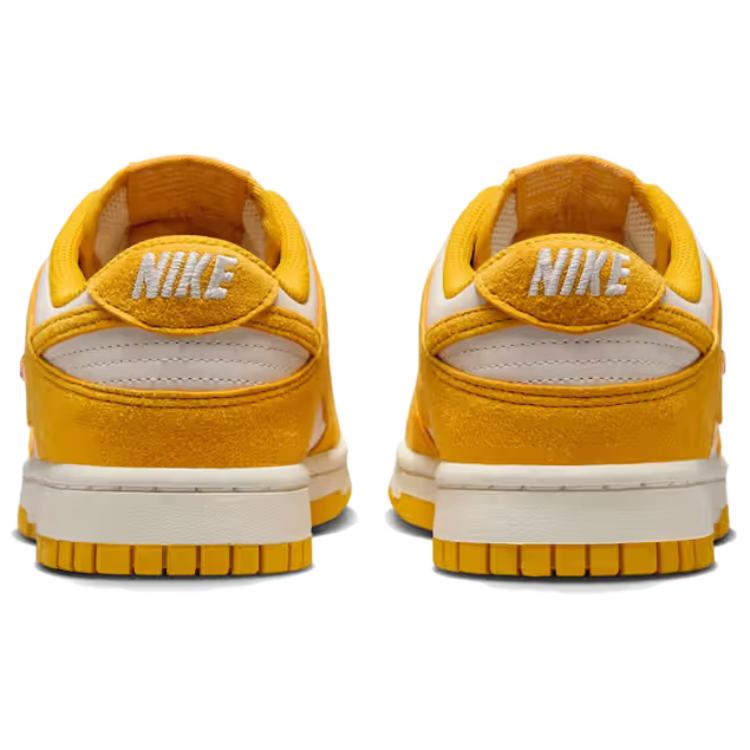 Nike  Dunk Low Dark Sulfur Mini Swoosh Women Sneakers Yellow Pale-Ivory Sail IB4417-101