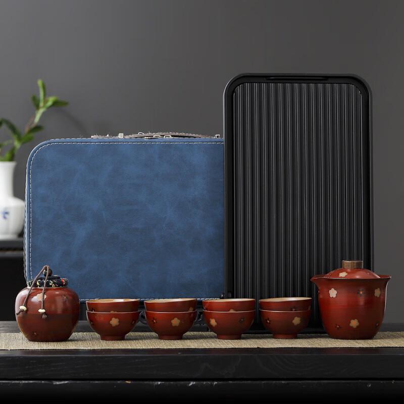 Hongyuezhai Coarse Pottery Kung Fu Tea Set