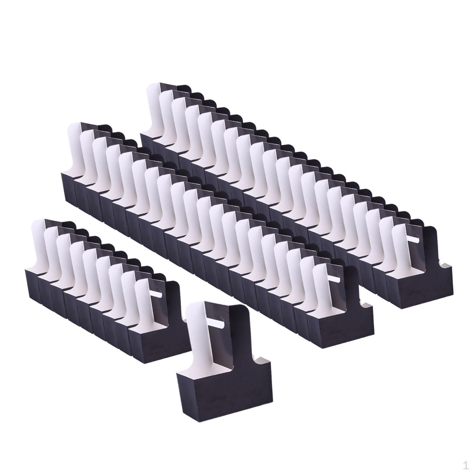 

50 Pieces 2 Cup Drink Carrier Coffee Beverage Holder Floral Wrap Packing Box чорний