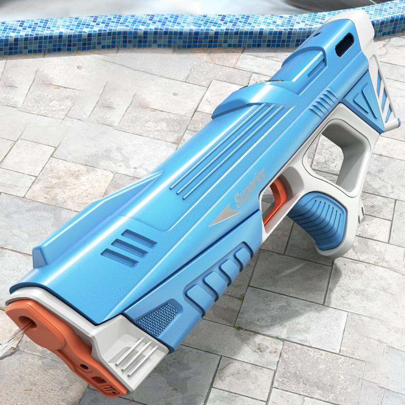 Non-Toxic Kids Electric Water Gun Toys Summer Outdoor Beach Pool Garden Fight Games High Pressure Automatic Bursts Watergun Children Gifts