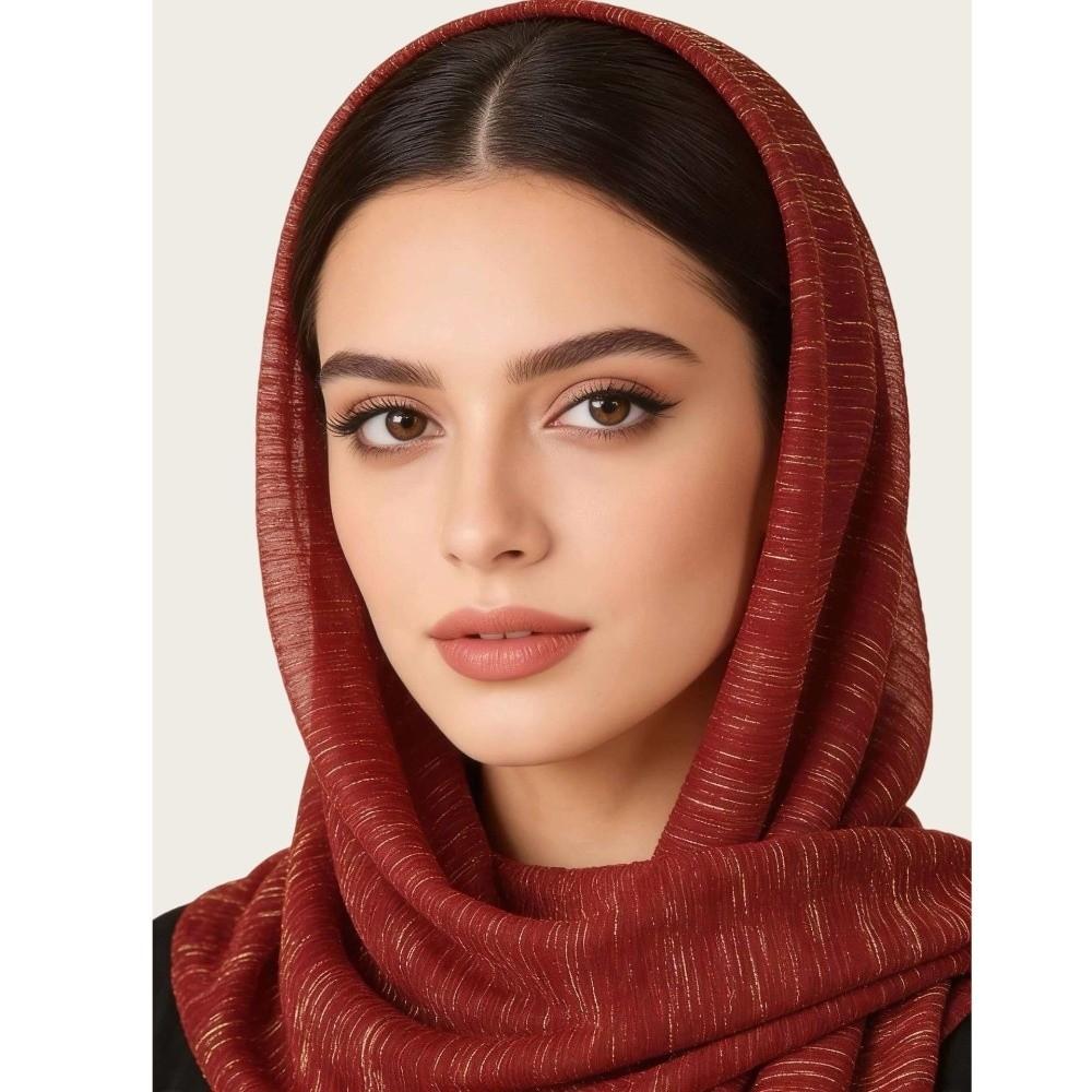Solid Color Plain Headscarf Breathable Modest Shawl Wrap Fashion Long Hijab For Women