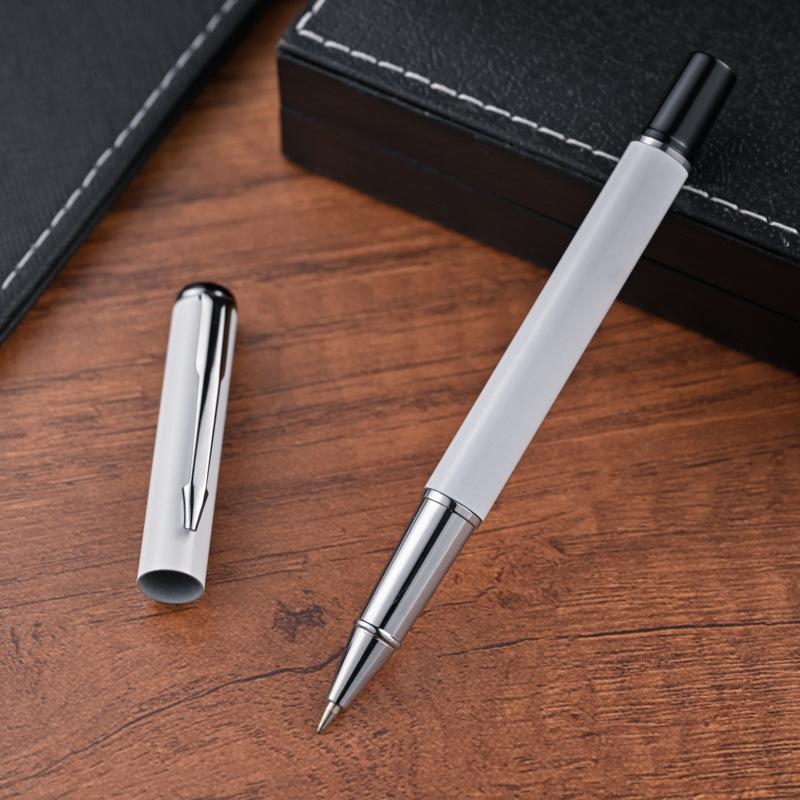 Straight Hair Multi-Color Metal Signature Pen, Neutral Fountain Pen, Orb Pen, Business Advertising, Gift Pen Print
