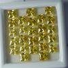 Sapphire Yellow Square Cut 12 Pcs Natural CERTIFIED Loose Gemstone 5x5 MM Lot S-45945