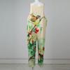 Women's Fashion Summer Sweet Loose Casual Print Retro Strappy Jumpsuit