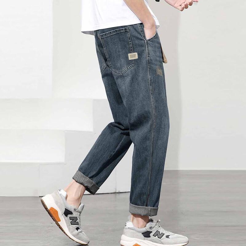 TonLion Men's Relaxed Fit Straight Leg Denim Jeans